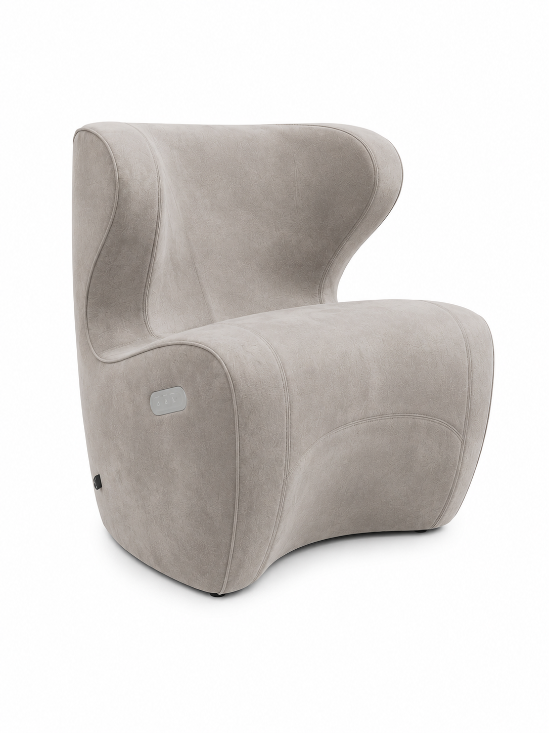 CozyNest Lounge Chair (Yellow/Grey) – Designer Lounge with Light Massage Therapy Features for Daily Comfort and Stress Relief