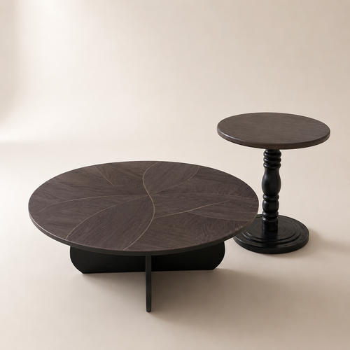 Modern designer coffee table collection — crafted to bring elegance, functionality, and premium aesthetics into your home.  (2 pcs set - Big + Small)