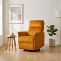 Luxury 360° Swivel Rocking Recliner Chair with Manual Adjustable Backrest | Modern Lounge Sofa with Smooth Recline & Full Rotation Comfort